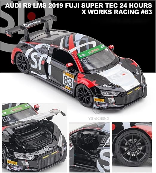 D - Power 1:32 Die - Cast Audi R8 LMS 2022 SF Express 22 Race Car with Lights & Sound - Marah Kids