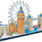 CUBIC FUN 3D PUZZLE CITYLINE LONDON 107PCS - Marah Kids