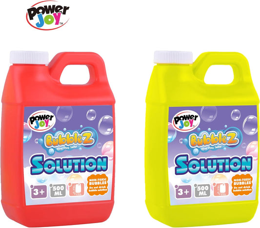 Power Joy Bubble Solution Gallon 500ml, Assorted 1 Piece - Marah Kids