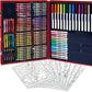 Crayola - Pokemon Creative Art Set Case | 56 Wax Crayons, 15 Mini Pencils, 28 Washable Felt - Tip Pens, and 15 Coloring Pages | Ideal Gift for Kids Ages 5+ - Marah Kids
