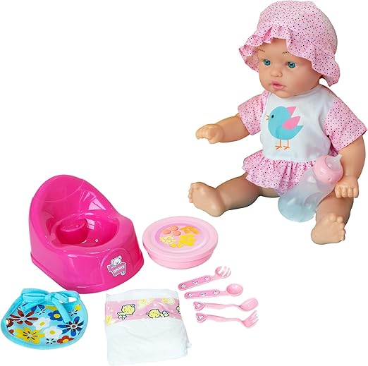 BABY AMOURA DOLL&WET BO 18IN - Marah Kids