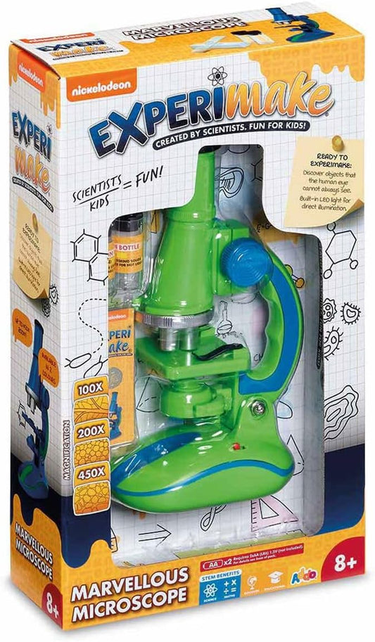 Addo ExperiMake Marvellous Microscope V2 Battery Operated, Nickelodeon Microscope, Learning Toy
