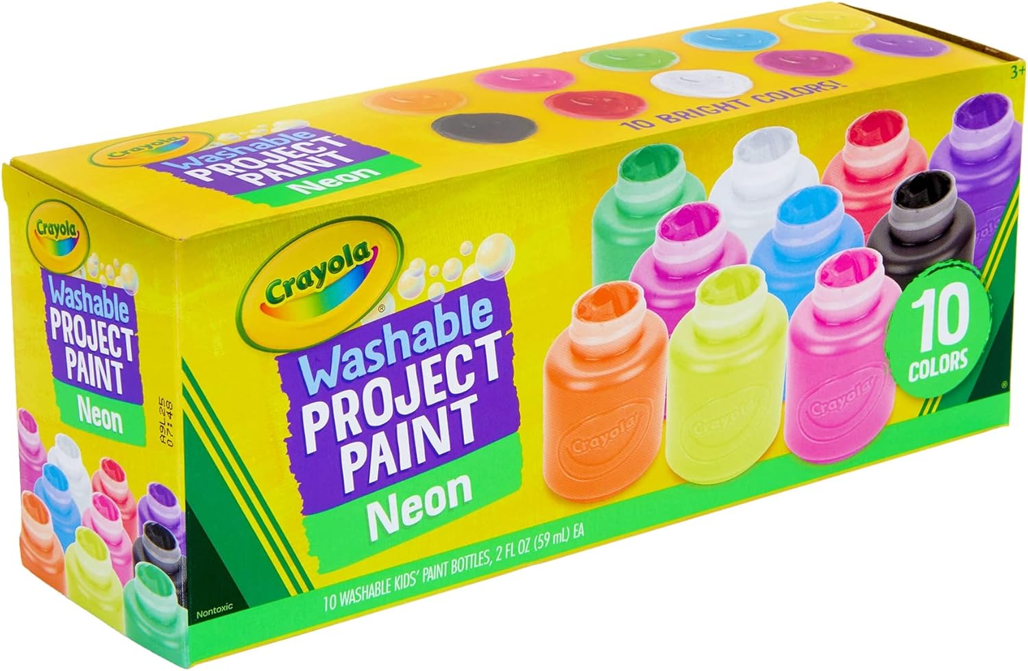 Crayola 10 ct. 2 - oz. Neon Paint Set - Marah Kids