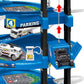 D - POWER – Multi Level Lift Parking Set | 5 Storied DIY Build Set, Theme – Police Station | 82pc Set, Kids Age 3+ - Marah Kids
