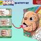Crayola - Pops Super Set - Pets | Creative Building Kit for Kids - Includes 3 Extra - Large Pops Cards (30x37cm) and 3 Large Pops Cards (25x21.6cm) - 7 Skinny Markers | Ages 6+ - Marah Kids
