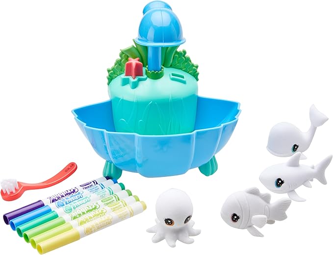 Crayola Scribble Scrubbie Pets Blue Lagoon Playset, Pet Toys For Girls & Boys, Gifts For Kids Ages 3+