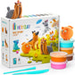 Hey Clay - DOG STORY Colourful modelling air - dry clay, 15 cans with fun interactive app for kids 3 years + - Marah Kids