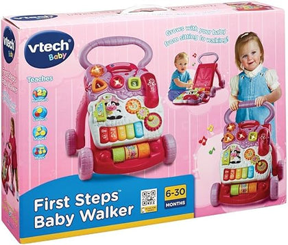 VTECH FIRST STEP BABY WALKER (PINK) - Marah Kids