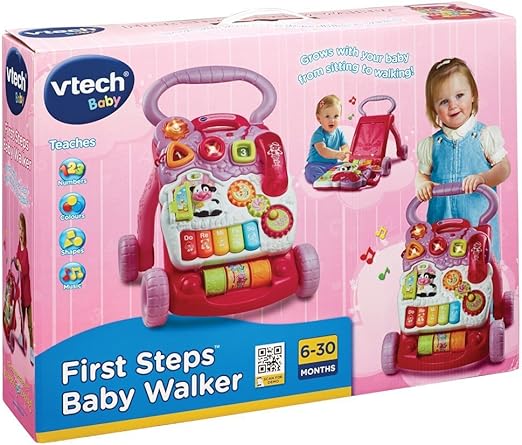VTECH FIRST STEP BABY WALKER (PINK) - Marah Kids