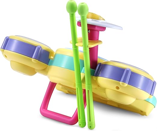 VTech Bluey Hooray Drum Set with Light - Up Pads, Music & Rhythm Games (Ages 3+) - Marah Kids