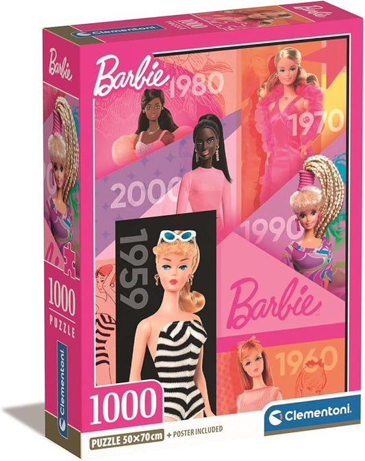 CLEMENTONI PUZZLE BARBIE 65YRS POSTER 1000PCS - Marah Kids