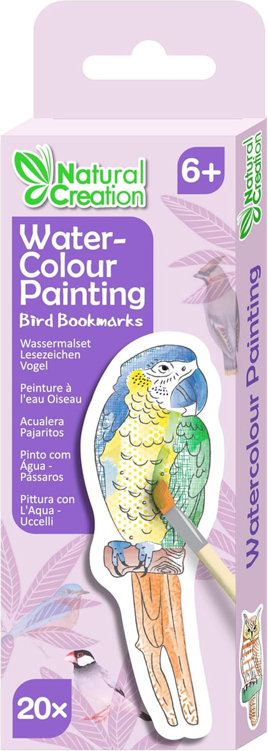 Avenir - Paint by Water - Bookmarks - Bird Multicolour | Paint by Water Art lets little ones discover easy, fun painting - with no mess! | Ages 3+ - Marah Kids