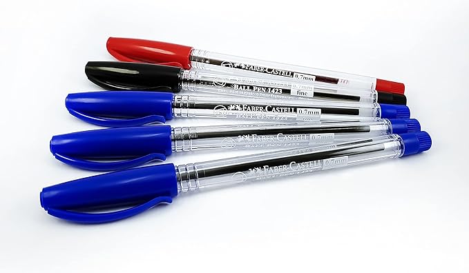 FABER - CASTELL 1423 BP 0.7MM BLISTER OF 5PC BLUE - Marah Kids