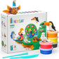 HEY CLAY - Birds Set - Colourful Modeling Kids - Air Dry Clay Kit 15 cans and Sculpting Tools with Fun Interactive Instructions App, Multicoloured - Marah Kids