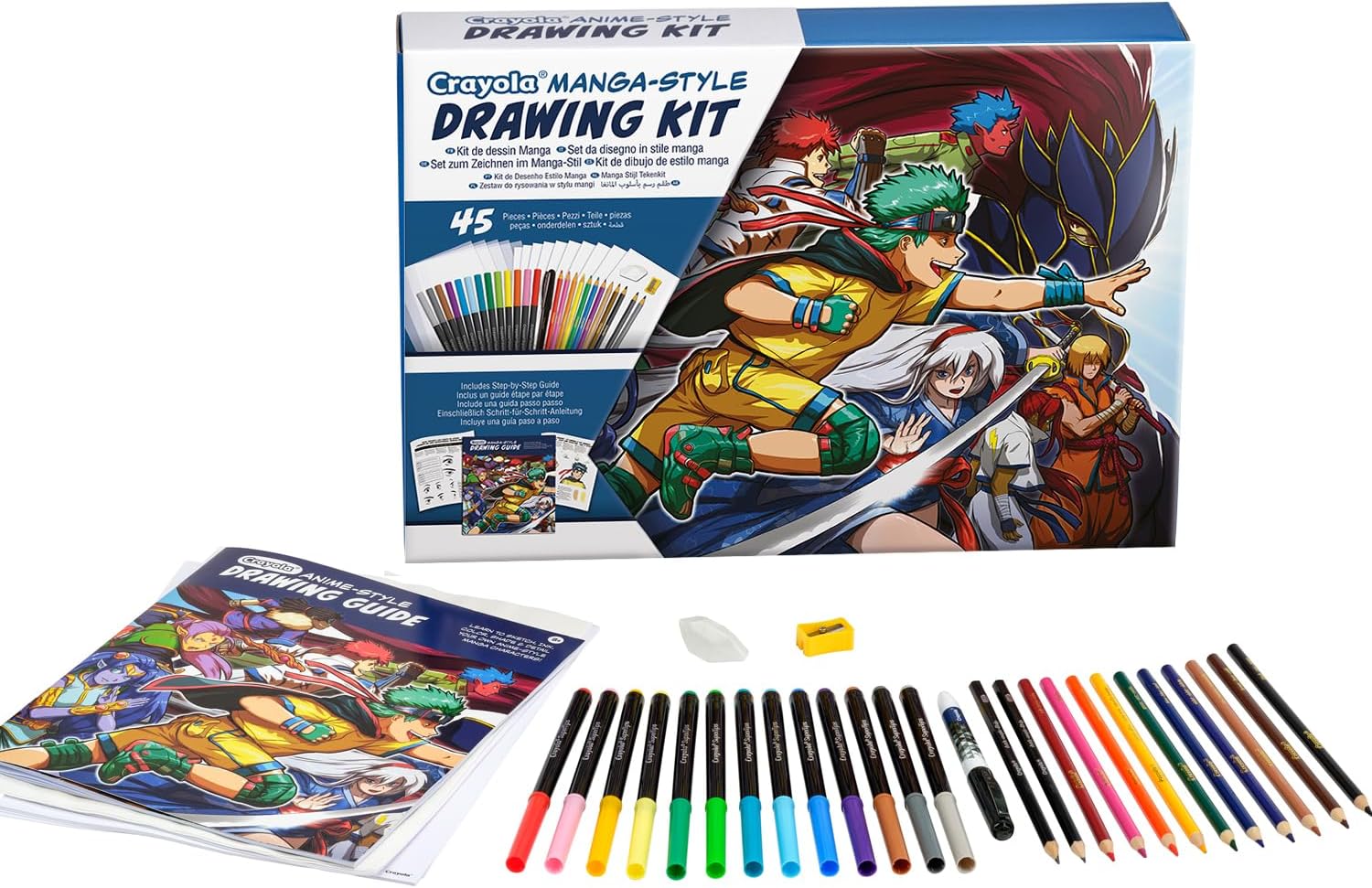 Crayola - Learn to Draw Your Own Manga Drawing Kit | Creative Activity and Gift for Kids, Ages 8 - Marah Kids