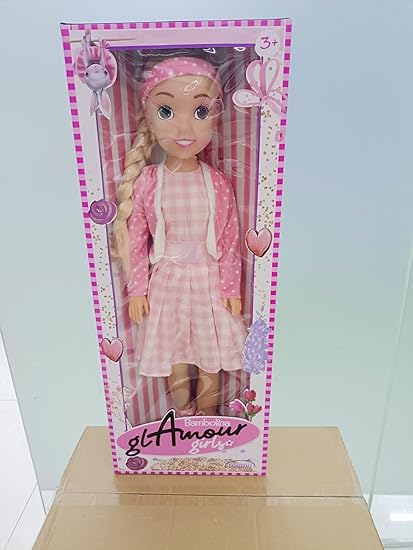 Dimian - Bambolina -80CM Fashion Doll in Pink Dress