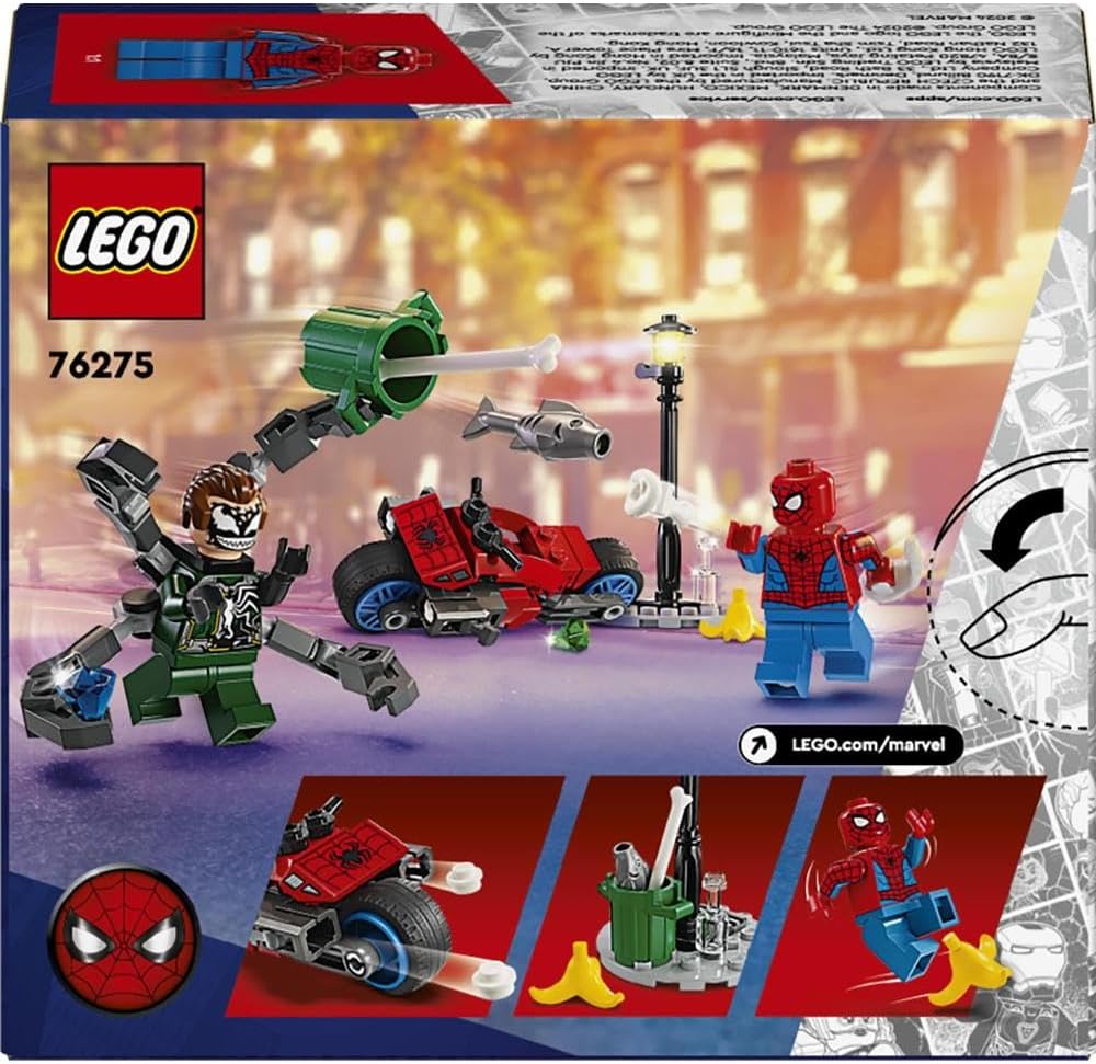 LEGO Marvel Motorcycle Chase: Spider-Man vs. Doc Ock 76275
