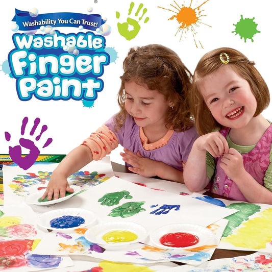 Crayola 3 ct. 8 - oz. Washable Fingerpaint, Bold Colors - Marah Kids