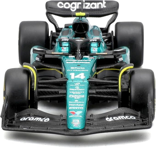 Bburago 1:43 Formula (without helmet & plastic stand) - Aston Martin Aramco Cognizant Team AMR23 (2023)