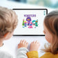 HEY CLAY - Monsters Set - Colourful Modeling Kids - Air Dry Clay Kit 15 cans and Sculpting Tools with Fun Interactive Instructions App, Multicoloured - Marah Kids