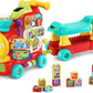 Vtech – 4in1 Alphabet Train | Interactive Ride - On, Walker, Pull Cart, Educational Toy for Toddlers | Includes Blocks, Letters, Numbers & Activity Panel | Ages 1 - 5 - Marah Kids