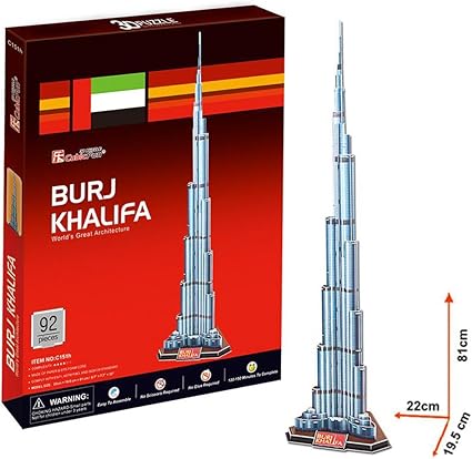 Cubic Fun - 3D Puzzle Burj Khalifa 92Pc Uae