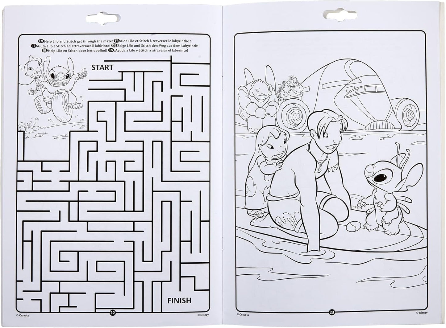 Crayola Lilo & Stitch Colouring Book with Markers - Marah Kids