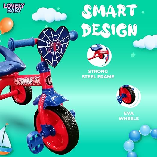 Lovely Baby Tricycle & Balance Bike - Red - Marah Kids
