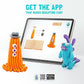 HEY CLAY - DIY Beasts: Yollo, Violet, Fishka Plastic Creative Modelling Air - Dry Clay For Kids 6 Cans - Marah Kids