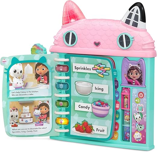 VTech Gabby’s Dollhouse Cat - a - Vator Discovery Book with Lights, Music & Learning (Ages 3+) - Marah Kids