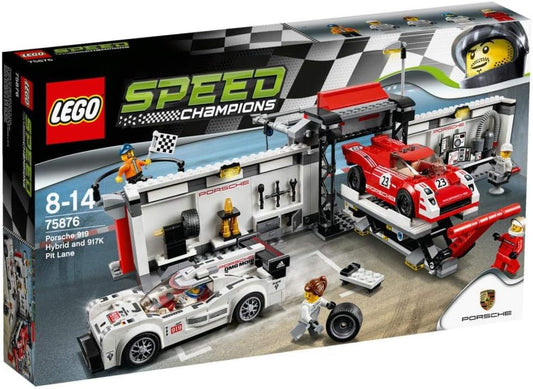 Lego Porsche 919 Hybrid and 917K Pit Lane