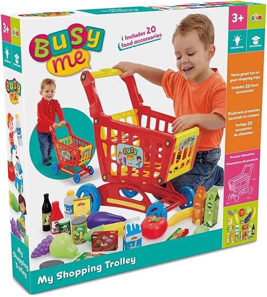 Addo Busy Me My Shopping Trolley, Pretend Toy, Role Play for Kids