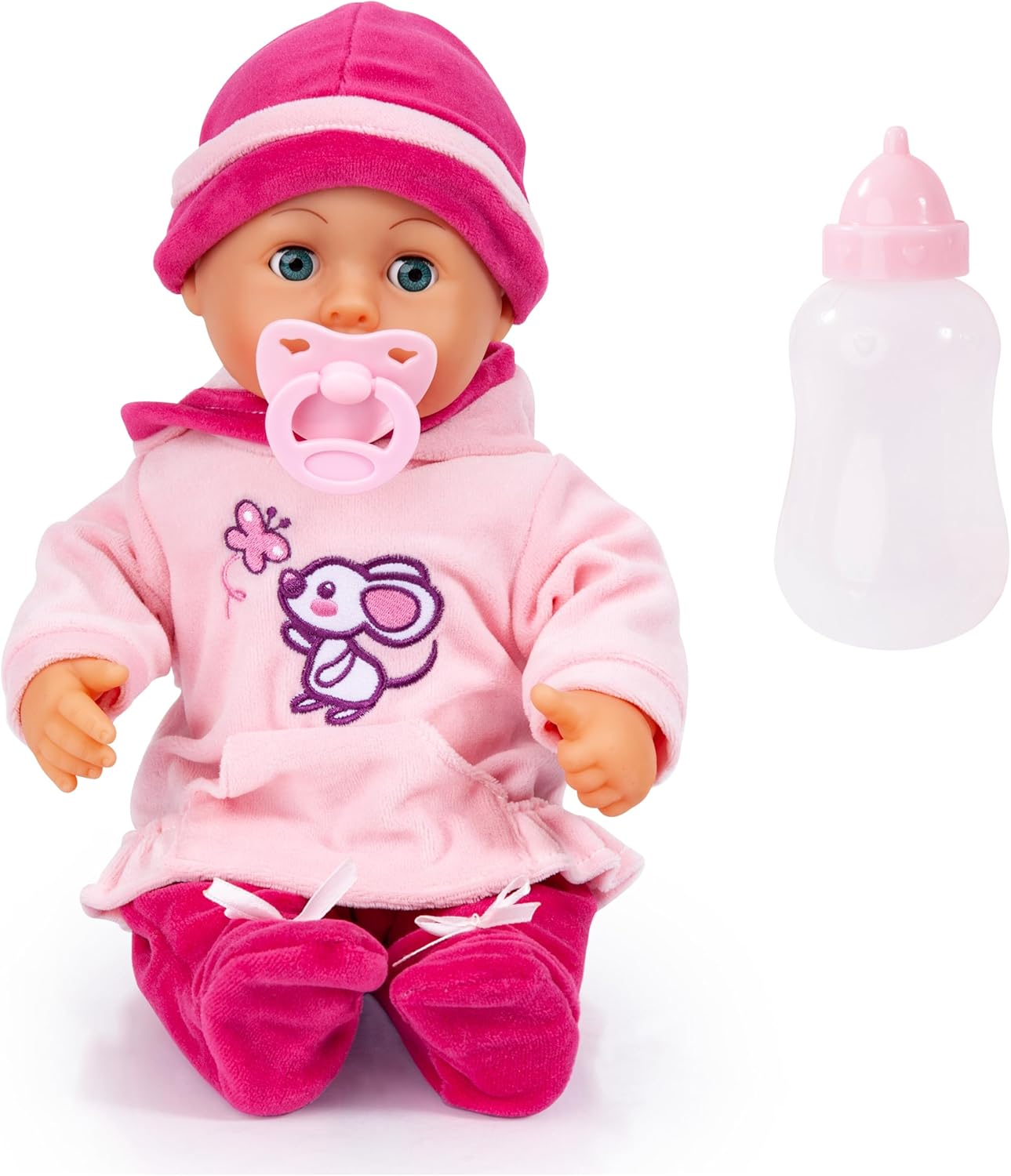 Bayer Design First Words Baby Doll With Accesories 38Cm Set B/O - Marah Kids