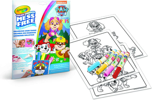Crayola - Color Wonder Paw Patrol Coloring Set | Mess - Free Coloring for Kids - 5 CW Markers | Perfect Gift for Boys and Girls Ages 3+ - Marah Kids