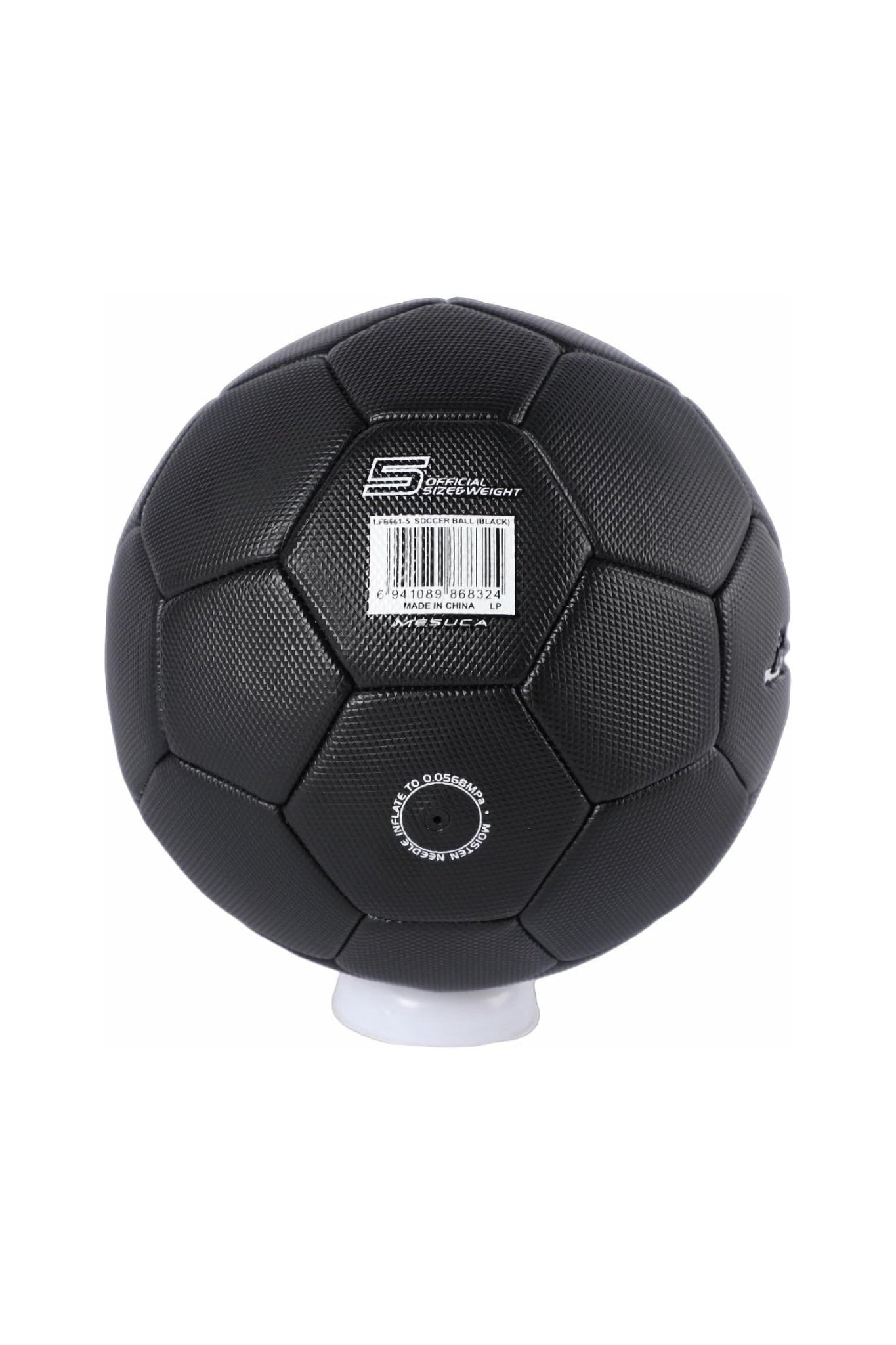 Lamborghini 3 Machine Sewing Pvc Soccer Ball - Black (Size 3) - Marah Kids