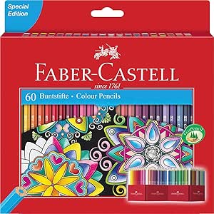 FABER - CASTELL CLASSIC COLOUR PENCILS 60 COLOUR - Marah Kids