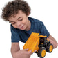 D - POWER Teamsterz JCB 10" Dump Truck Sand Tool and Helmet Playset | Construct the ultimate playtime | Design free - moving wheels for push - along fun | Suitable for children aged 3 + and above - Marah Kids