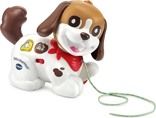 VTech Walk & Wiggle Pup, Interactive Baby Toy with Lights & Music, Gift for Infants 6, 9, 12 months +, English version - Marah Kids