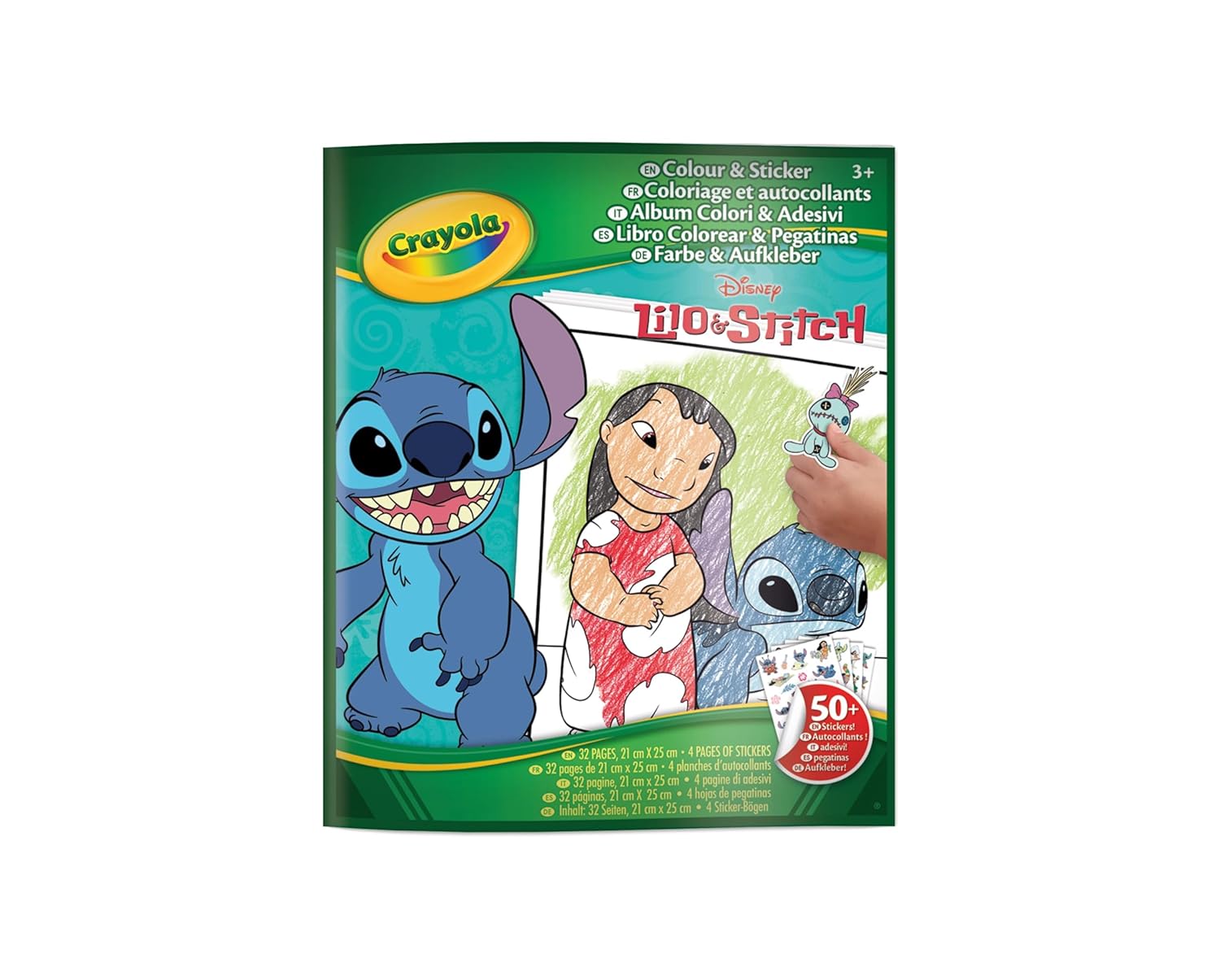 Crayola Lilo & Stitch Sticker Colouring Book - 32 Pages & Stickers - Marah Kids