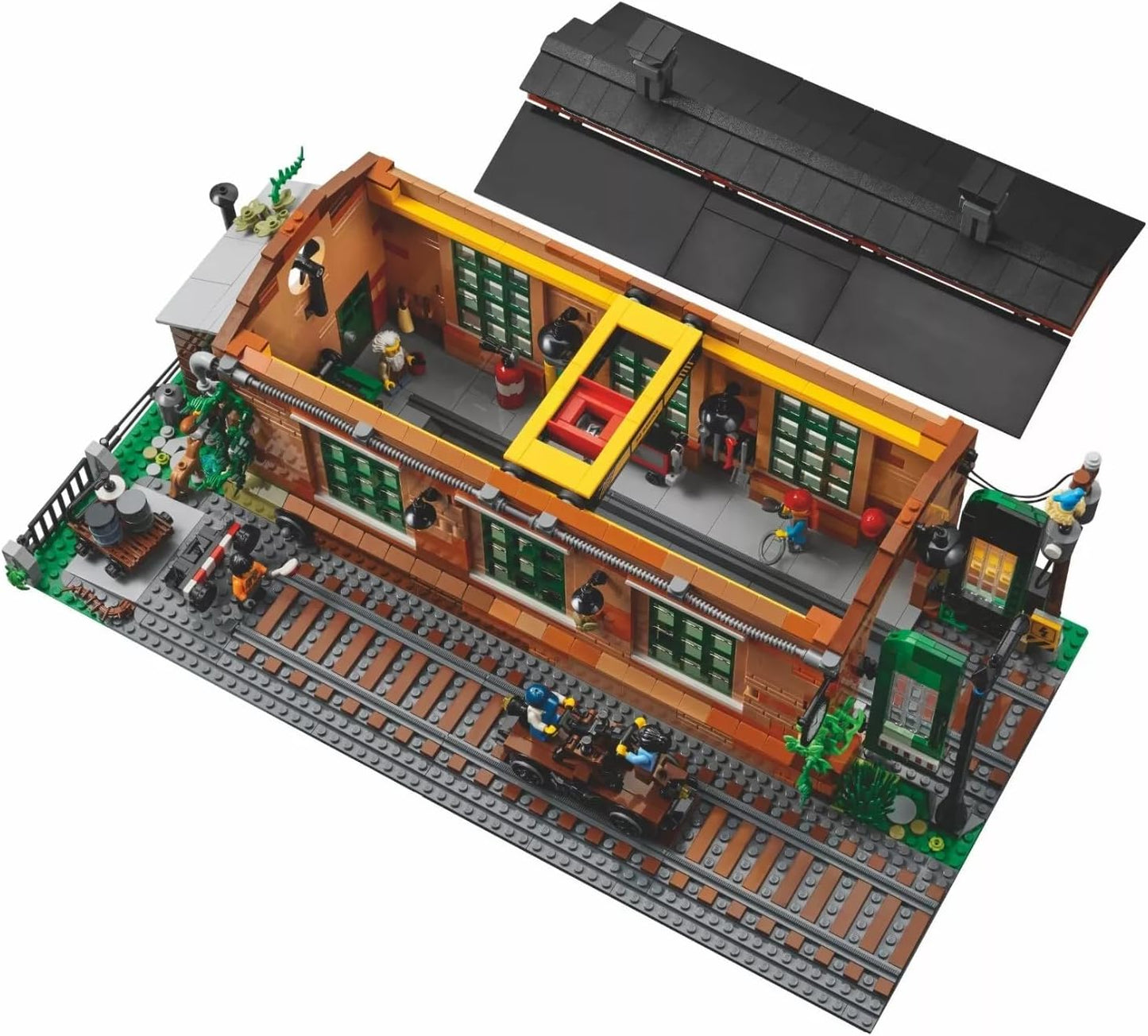 LEGO 910033 Old Train Engine Shed Building Kit - 2,331 Pieces