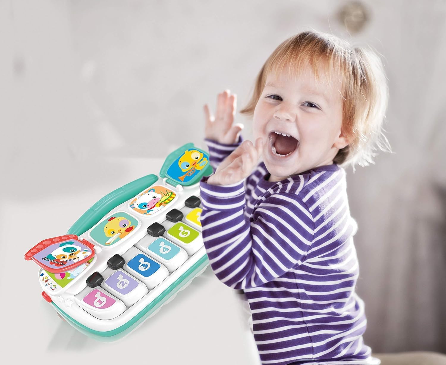 CLEMENTONI Baby Animal Piano Battery Operated - Marah Kids