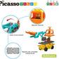 Picasso Magnetic Car Base Backhoe & Excavator 2in1 16 - pieces - Marah Kids