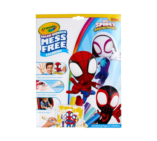 Crayola – Color Wonder Mess Free Pad & Marker Spidey and his Amazing Friends | Ideal for children ages 3 and up - Marah Kids