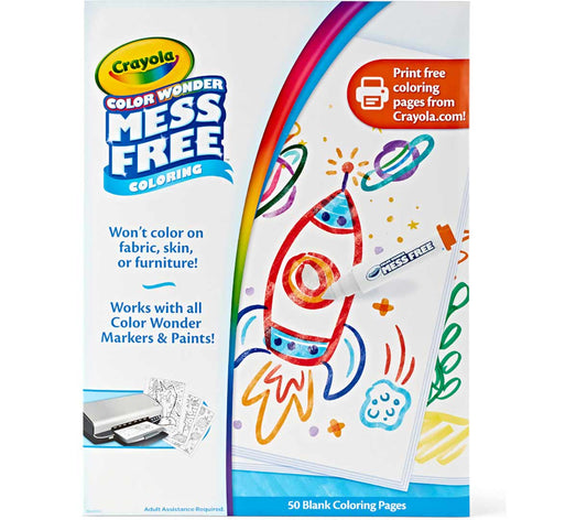 Crayola Color Wonder 50 Blank Coloring Pages - Marah Kids