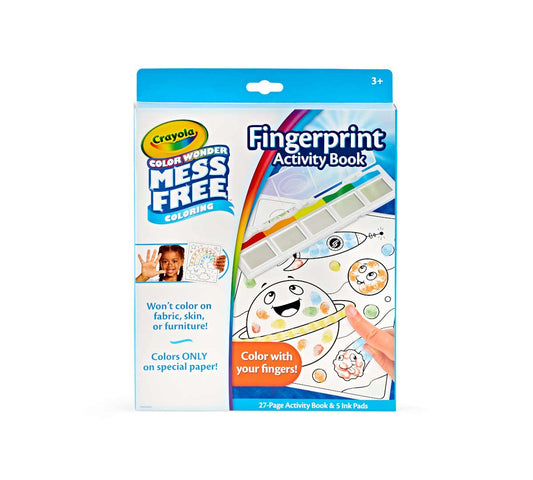 Crayola Color Wonder Fingerprint Activity Book - Marah Kids