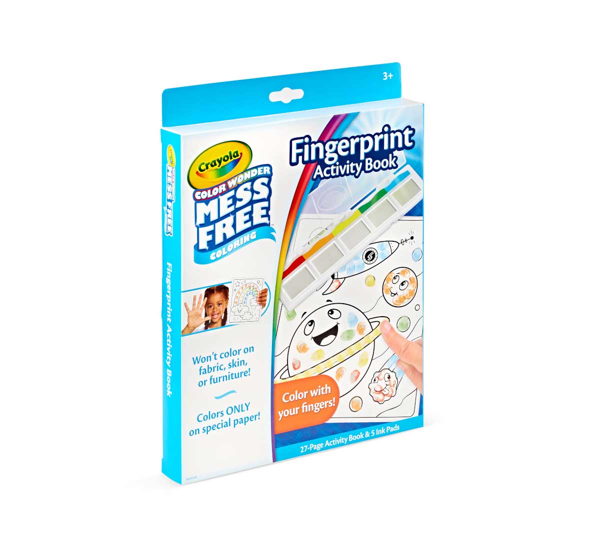 Crayola Color Wonder Fingerprint Activity Book - Marah Kids