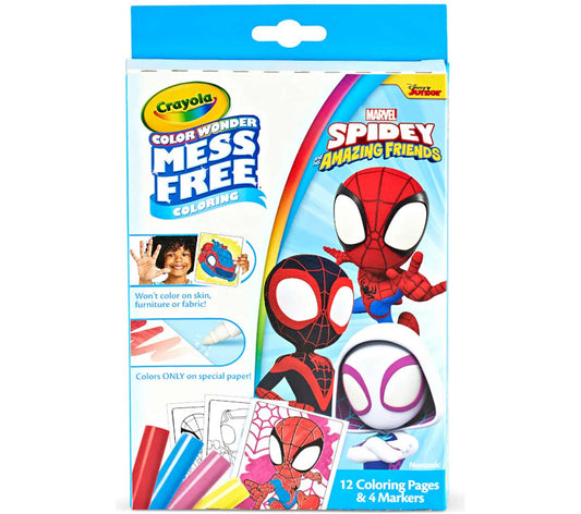Crayola Color Wonder Mini Box Set, Spidey & His Amazing Friends ages 3 and up. - Marah Kids