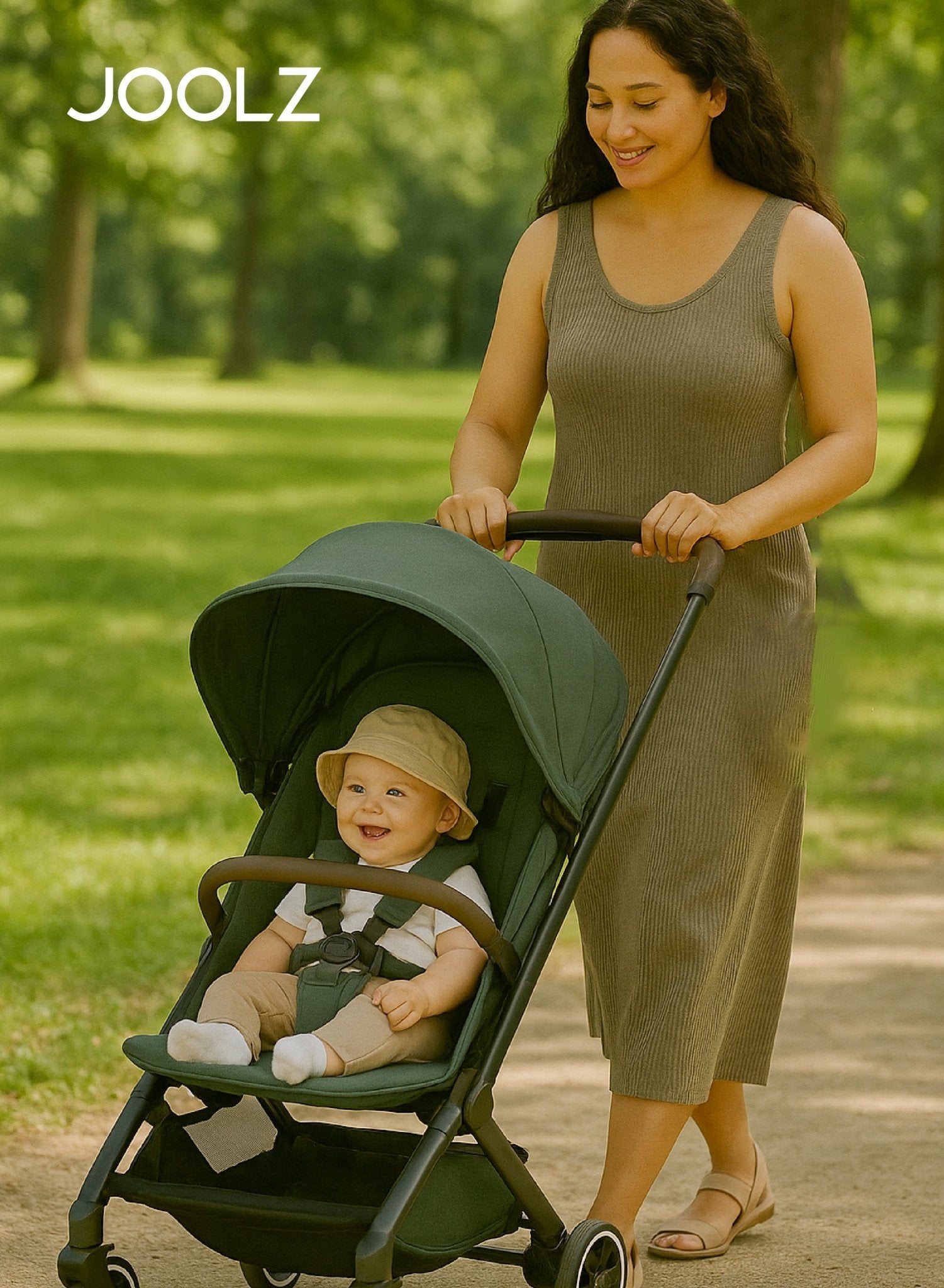 Joolz AER+ Bumper Bar Stroller Accessory – Easy Click - On, Carbon Brown - Marah Kids