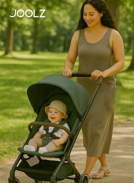 Joolz AER+ Bumper Bar Stroller Accessory – Easy Click - On, Carbon Brown - Marah Kids