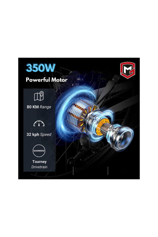 دراجة E6000 E-Mountain - مقاس 27.5 بوصة - زرقاء